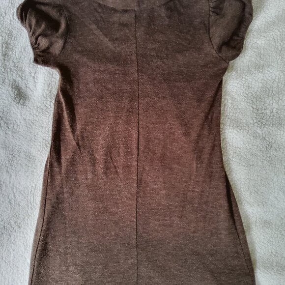 Love Delirious Los Angeles Brown Cowl Neck Sweater Casual Dress - Picture 3 of 6